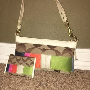 Handbag and matching wallet